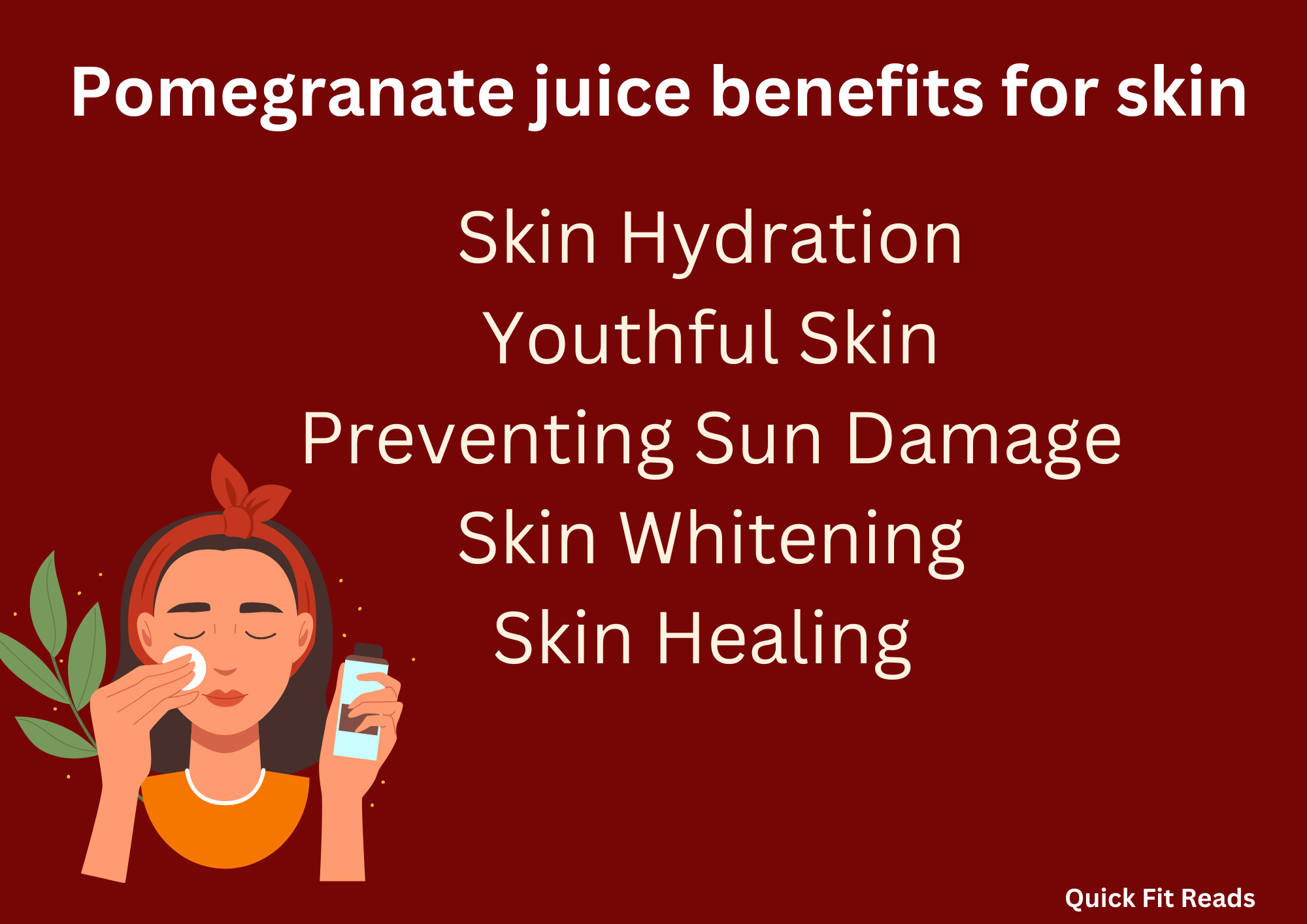 Pomegranate juice benefits for skin